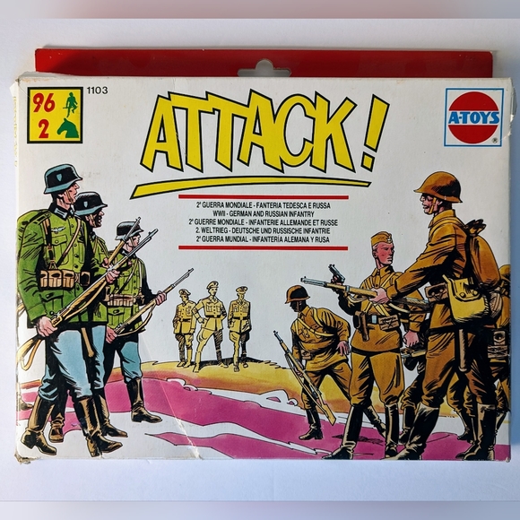 A-Toys Attack 1/72 scale WWII German Infantry Russian Infantry Figure INCOMPLETE - Picture 10 of 16